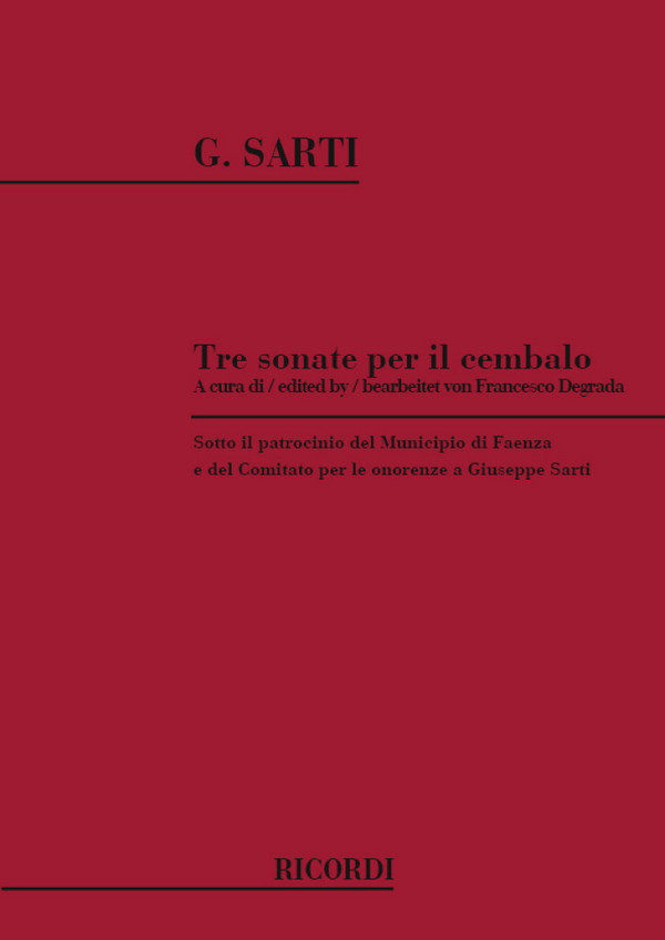 3 sonate per il cembalo