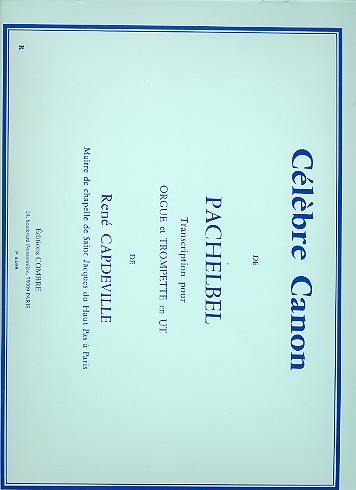 Célèbre Canon pour orgue et