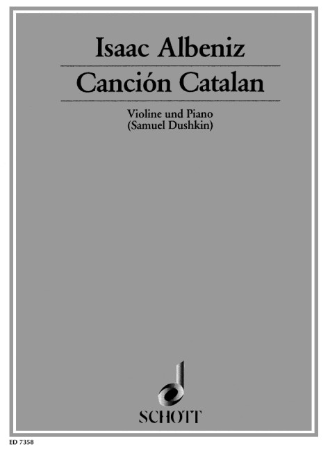 Cancion catalan aus Espana op.165