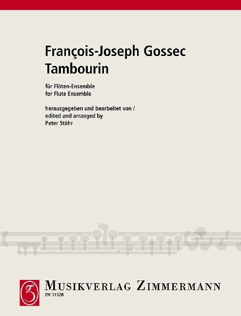 Tambourin für Piccolo, 4 Flöten,