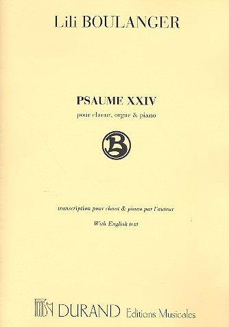 Psaume 24 pour soli, choeur, orgue et