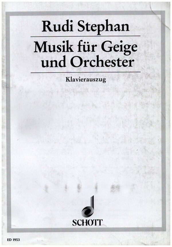 Musik für Geige und Orchester