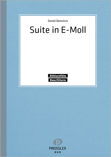 Suite e-Moll für Altblockflöte