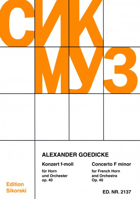 Konzert f-Moll op.40 