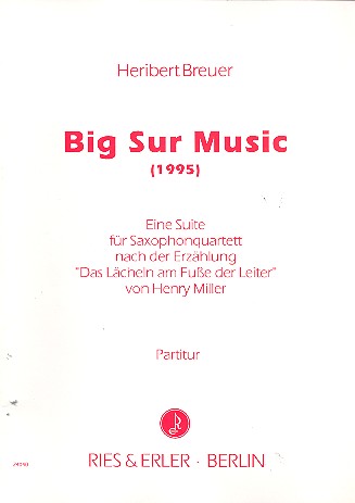 BIG SUR MUSIC SUITE FUER SAXO-