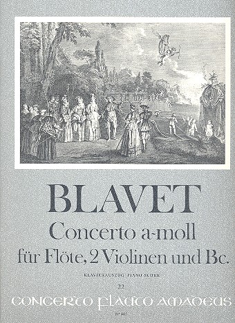 Concerto a-Moll für Flöte, 2 Violinen und Bc