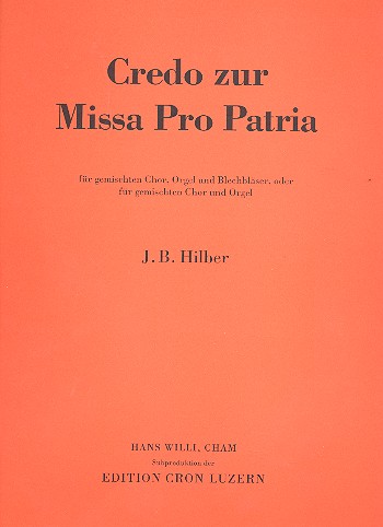 Credo zur Missa pro patria für
