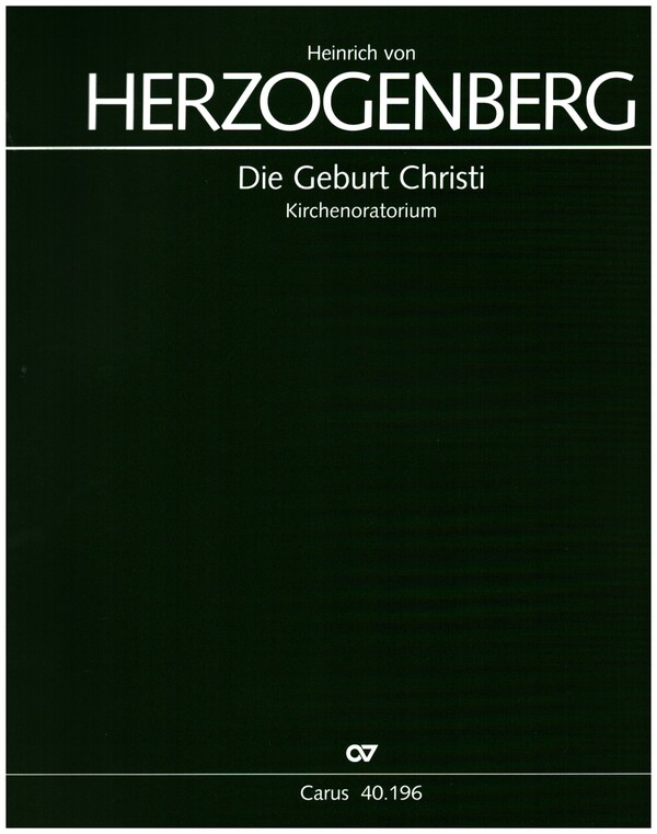 Die Geburt Christi op.90 Oratorium für