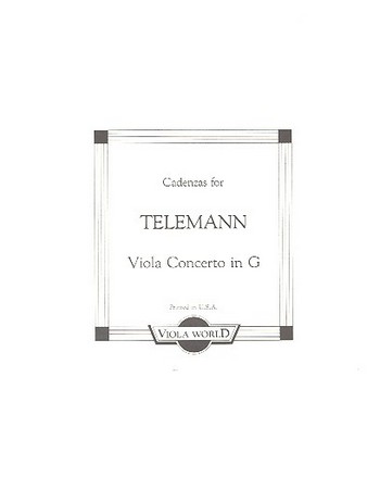 Cadenzas for the Concerto in G