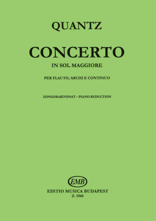 Konzert G-Dur für Flöte und Klavier