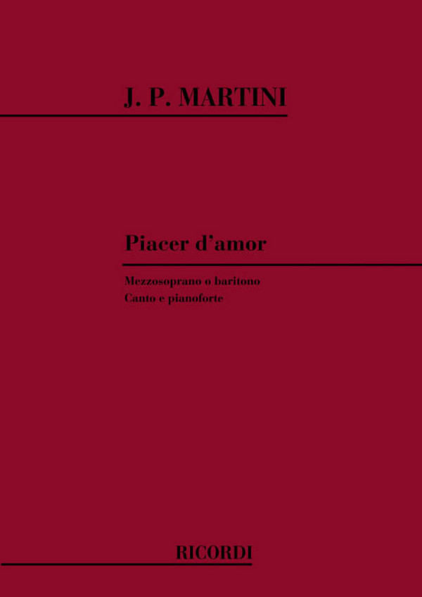 Piacer d'amor für Mezzosopran (Bariton)