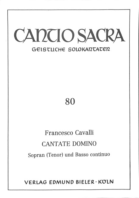 Cantate Domino für Sopran