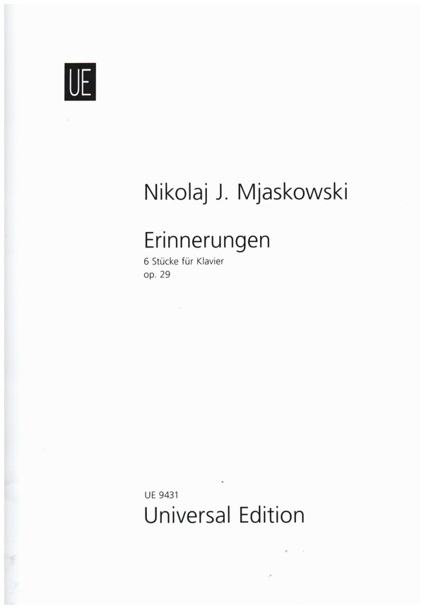Erinnerungen op.29 6 Stücke