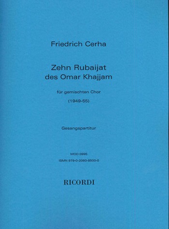 10 rubaijat des Omar Khajjam