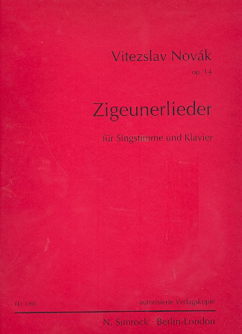 Zigeunerlieder op.14 für Singstimme