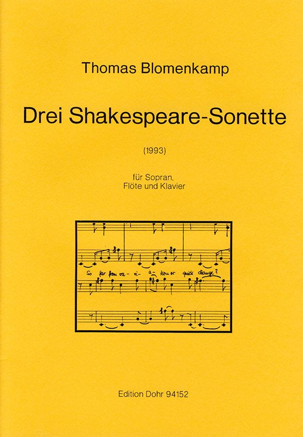 3 Shakespeare-Sonette für Sopran,