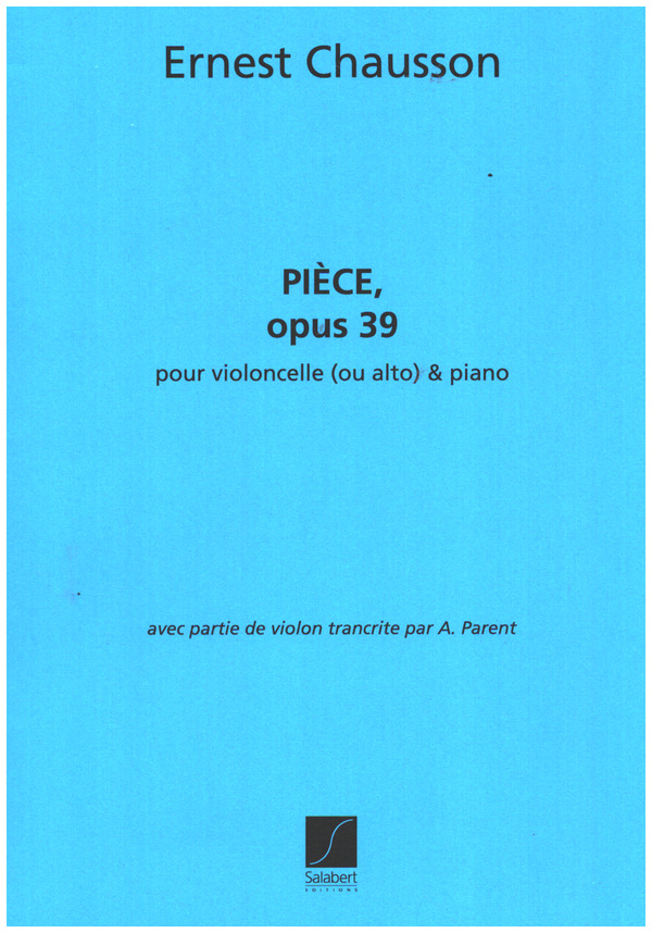 Pièce op.39 pour violoncelle ou