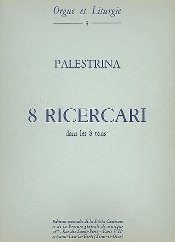 8 ricercari dans les 8 tons