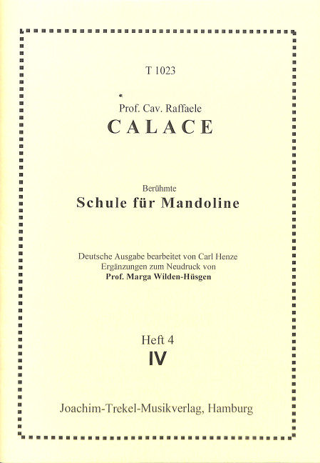 Berühmte Schule für Mandoline Band 4