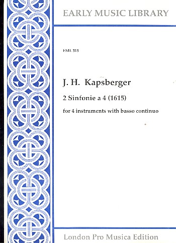 2 Sinfonie a 4 (1615) for