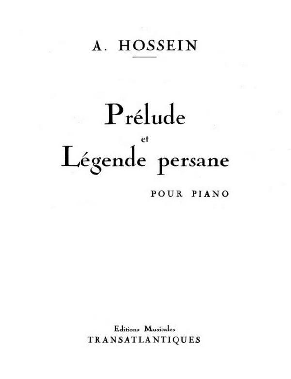 Prèlude et Légende persane