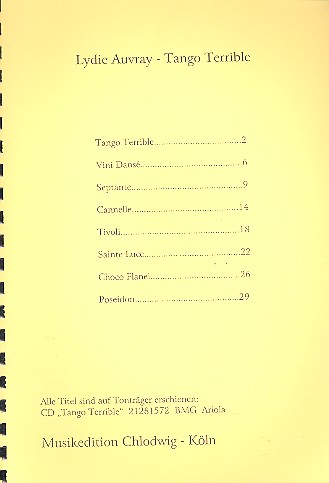Lydie Auvray Tango terrible