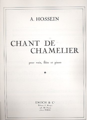 Chant de Chamelier pour voix,