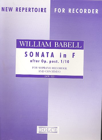 Sonata f major op.1,10