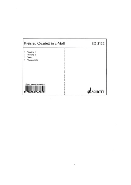 Streichquartett a-Moll