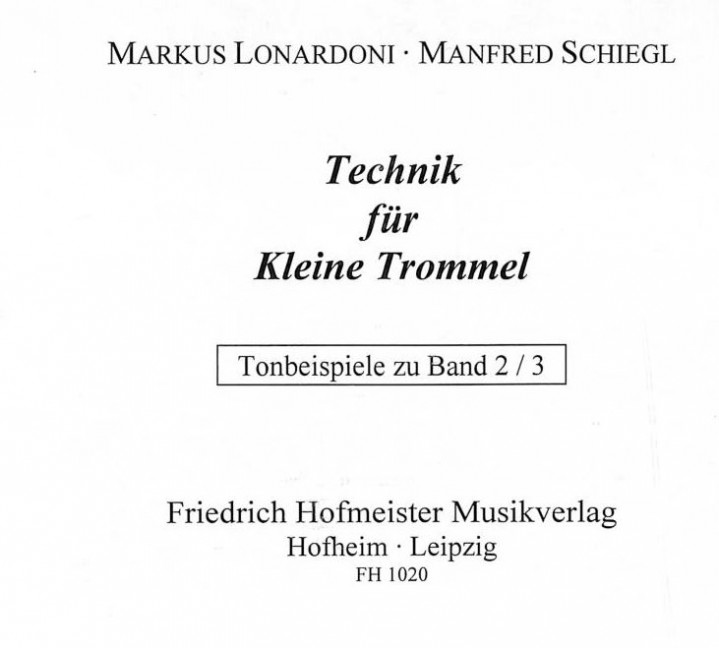 Technik für kleine Trommel CD