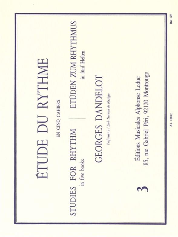 Etude du rythme vol.3