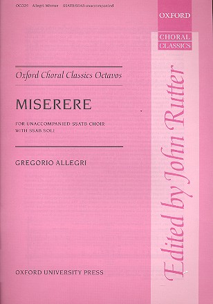Miserere Psalm 51 for soli (SSAB)