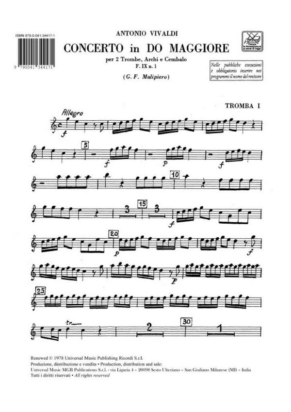 Concerto do maggiore F9,1 RV537