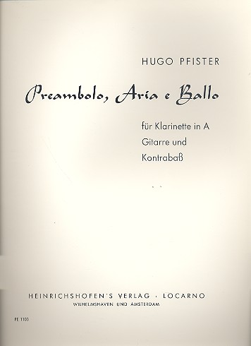 Preambolo, Aria e Ballo für