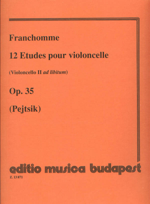 12 Etudes op.35 pour violoncelle