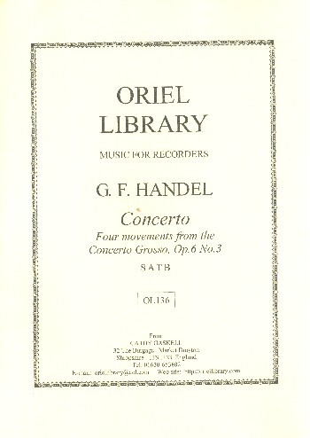 4 Movements from the Concerto grosso op.6,3 