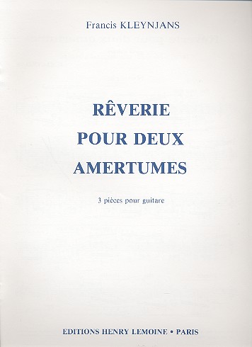 Reverie pour deux Amertumes