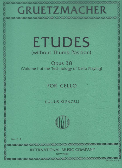 Etudes without thumb position op.38 - technology of cello-playing Vol.