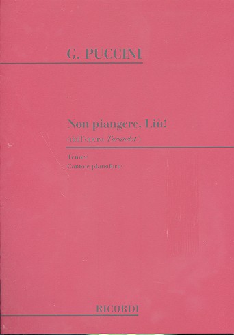 Non piangere Liu per tenore