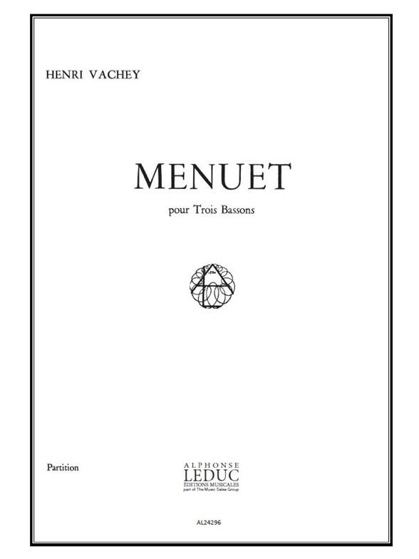 MENUET POUR 3 BASSONS