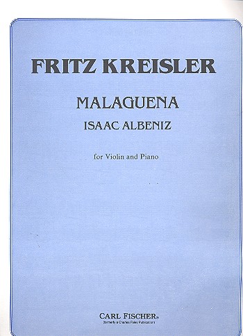 Malaguena for violin and piano