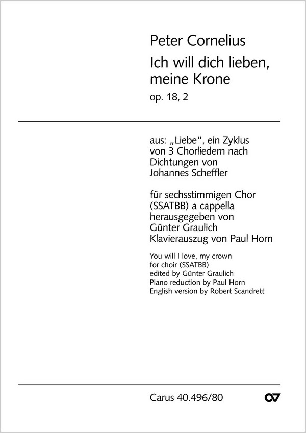 ICH WILL DICH LIEBEN MEINE KRONE