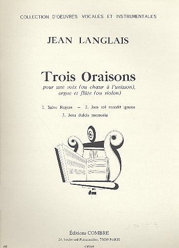 3 Oraisons pour une voix