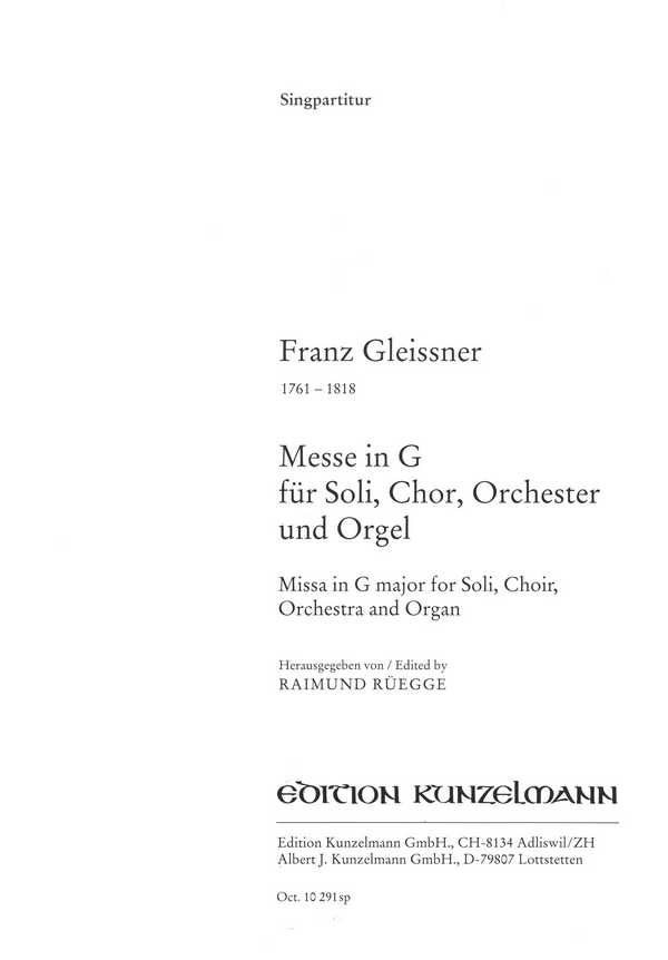 Messe G-Dur