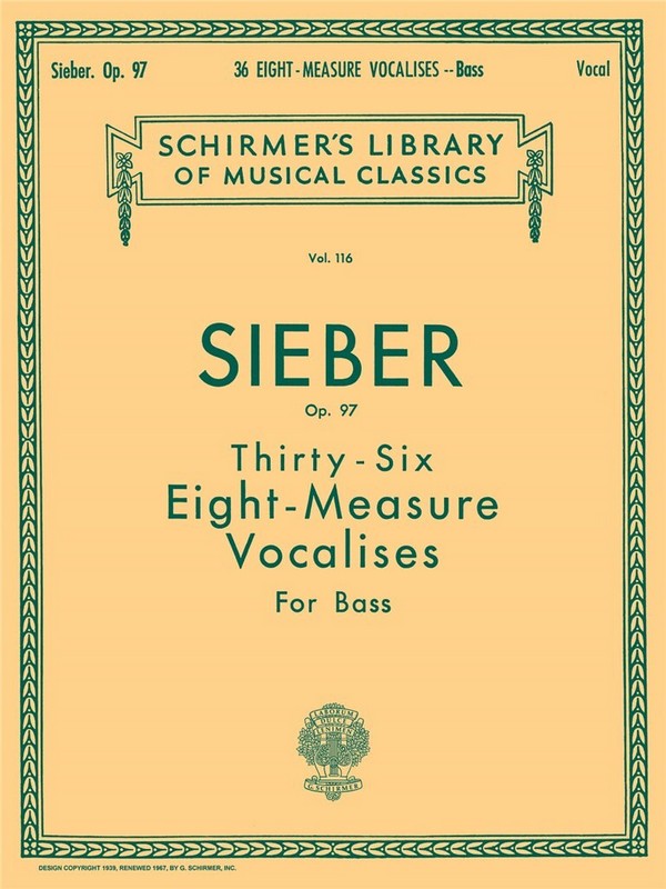 36 eight-measure vocalises op.97