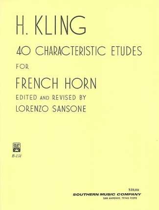 40 characteristic etudes for