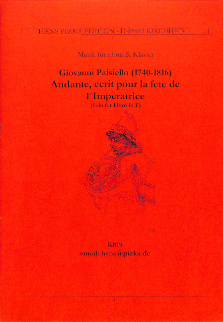 Andante, écrit pour la fete de l'Impératrice