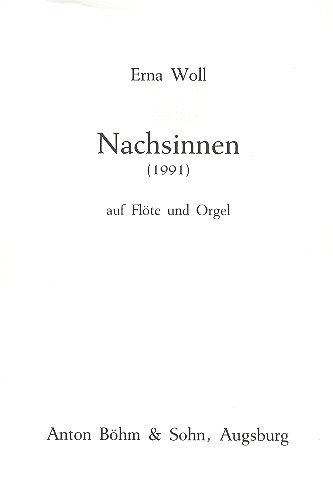 Nachsinnen auf Flöte und Orgel