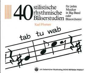 40 stilistische rhythmische Bläserstudien