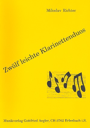 12 leichte Klarinettenduos
